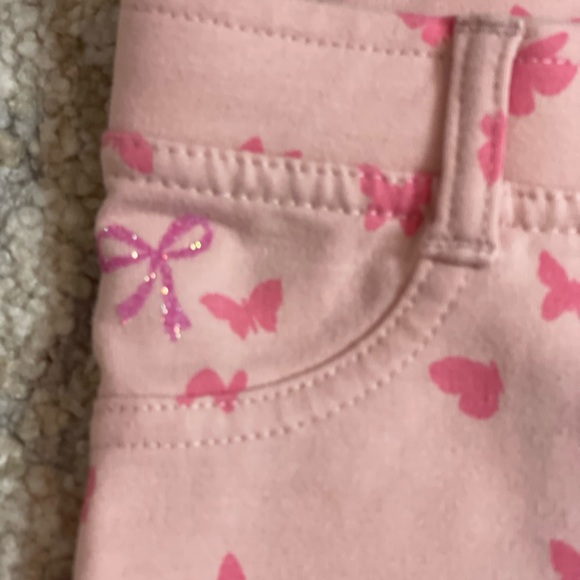 Butterfly pink jagging’s from Joe fresh size 5T with added sparkle bows - Picture 9 of 10